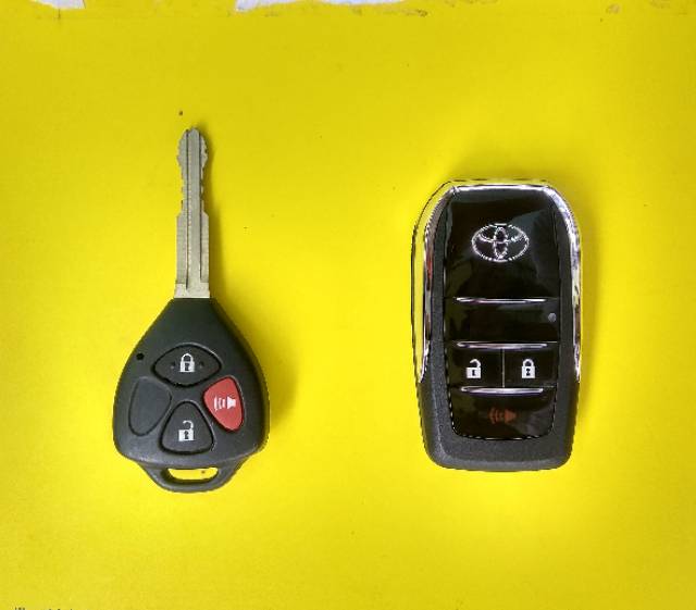 Casing lipat flip key toyota tiga tombol innova fortuner hilux altis