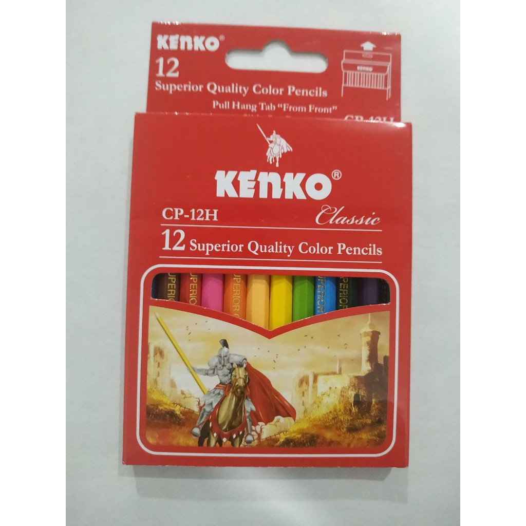 PENSIL WARNA 12 & 24 KENKO-12 Warna, Pendek