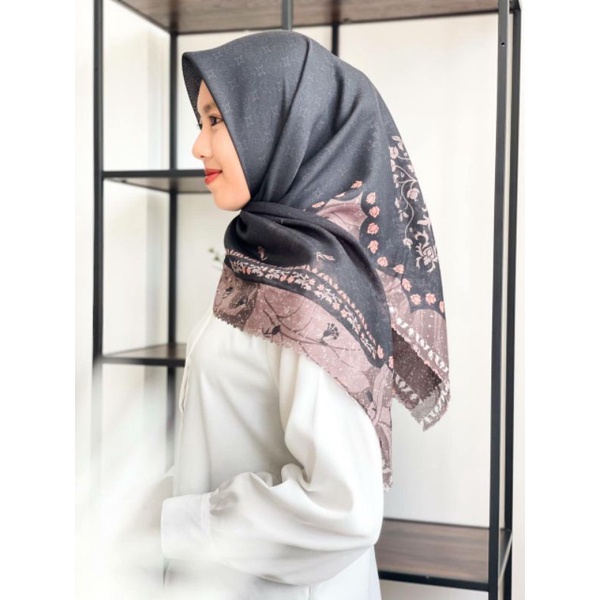 hijab printing /hijab motif / khadijah hijab kode ceyda black