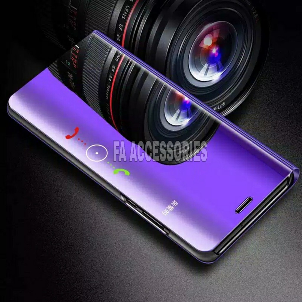 COD xiaomi redmi 6A 7A 8 8A POCO X3 POCO M3 MI NOTE 6 PRO Flip Cover Mirror Standing Case Smart View