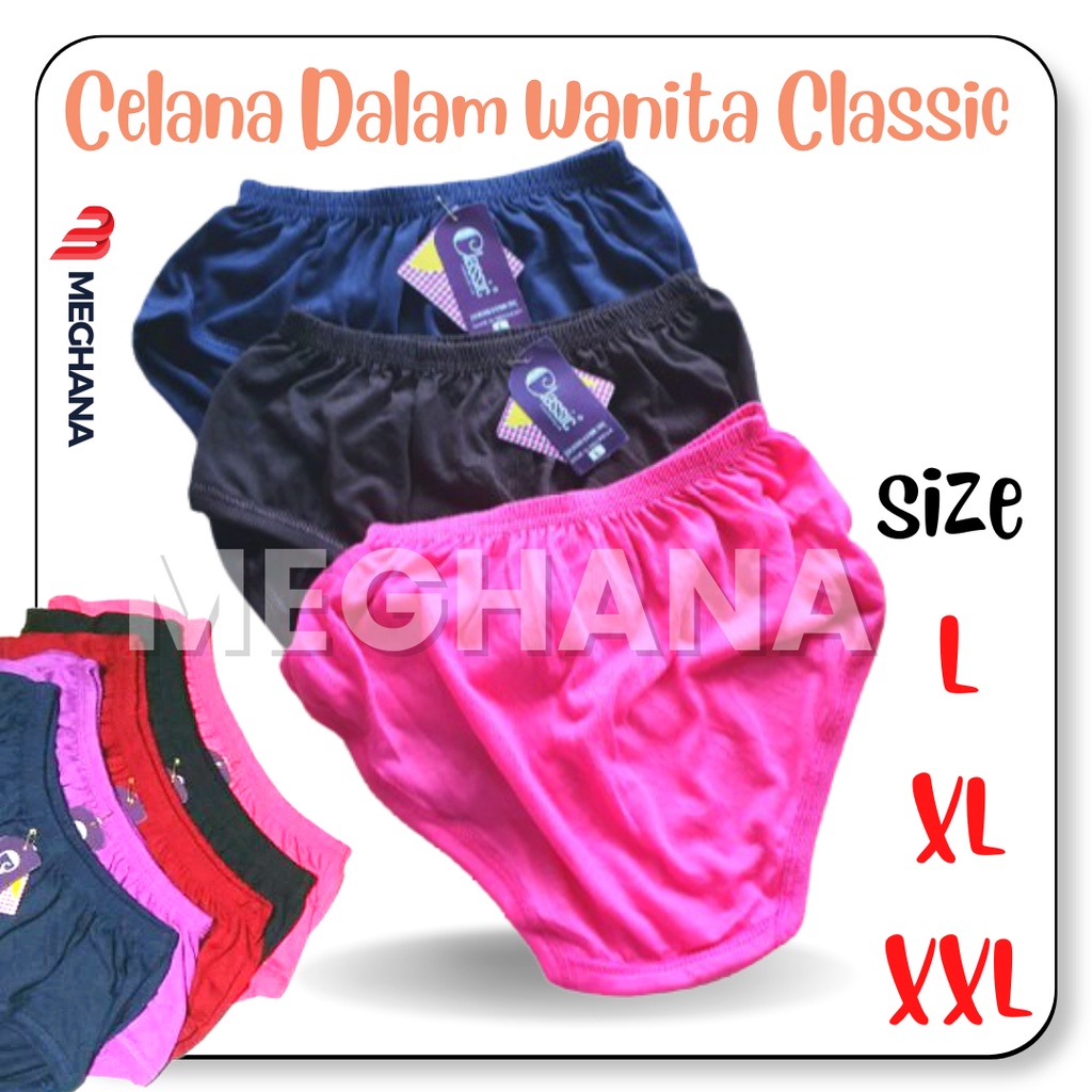 1 pcs celanadalamwanita / cdwanita / LINGERY cd wanita katun / CLASSIC SIZE L / bahan lembut  nyaman