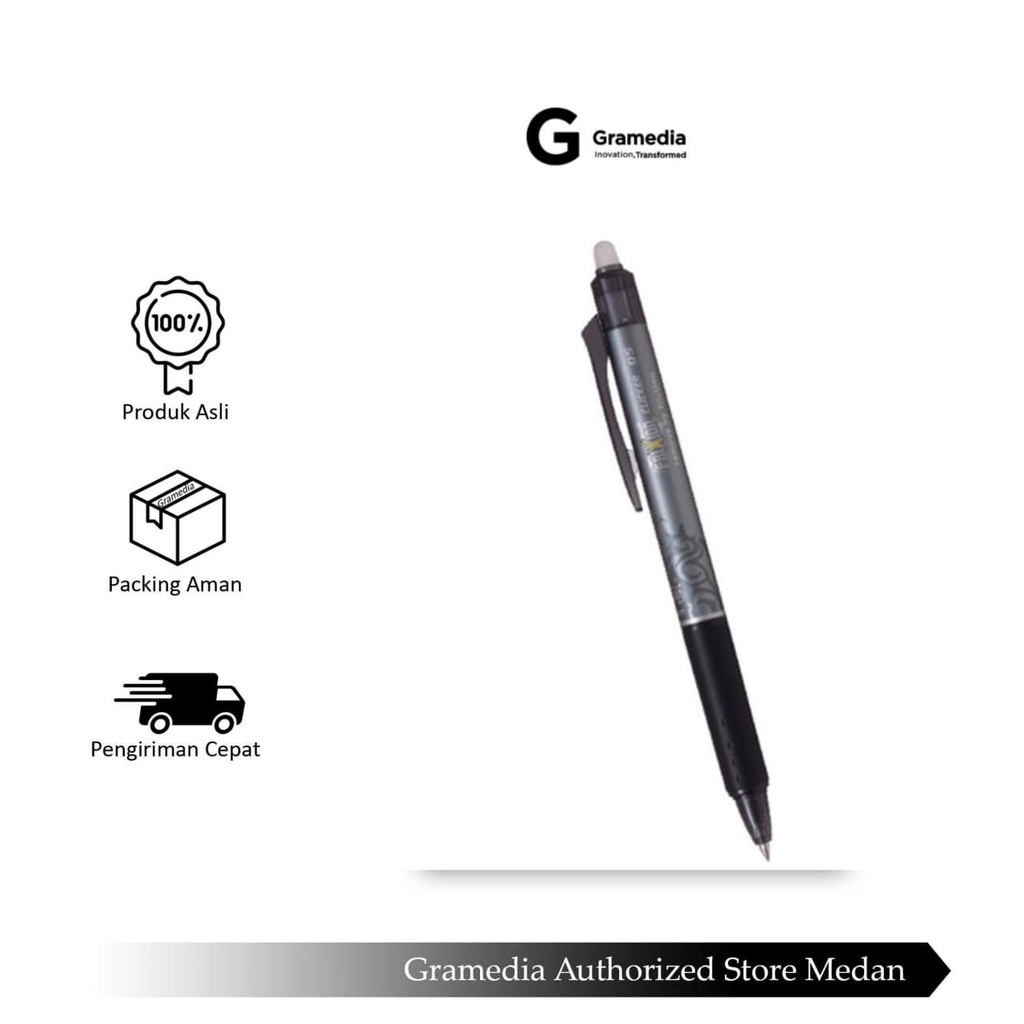 

Gramedia Medan - Pilot Ballpen Frixion Clic Blrt 05 Bk