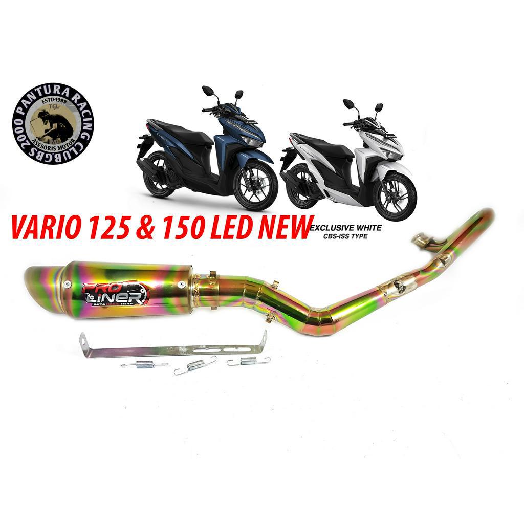 Knalpot proliner Vario 125 Vario 150 New Led Full Bunglon