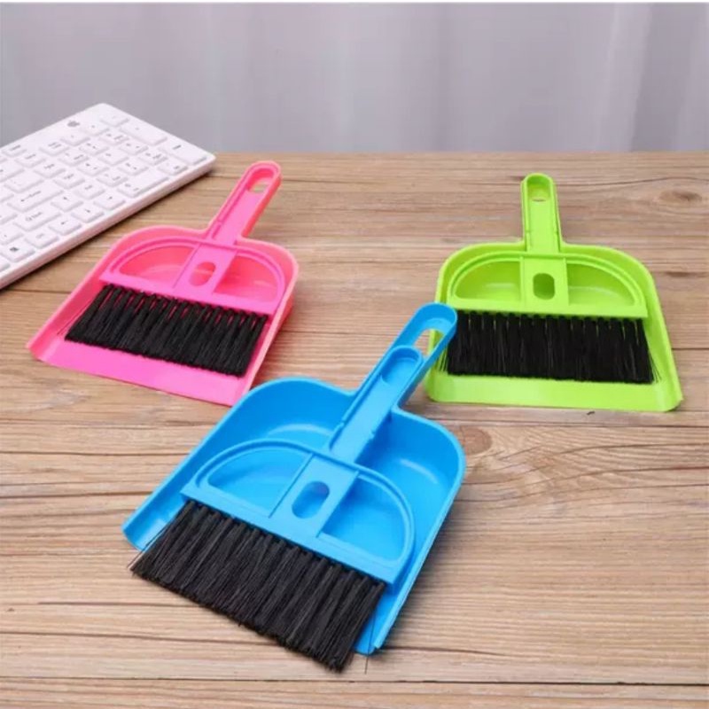 Sapu Pengki Set Mini Murah / Sapu Plus Serokan Set / Mini Dustpan Set