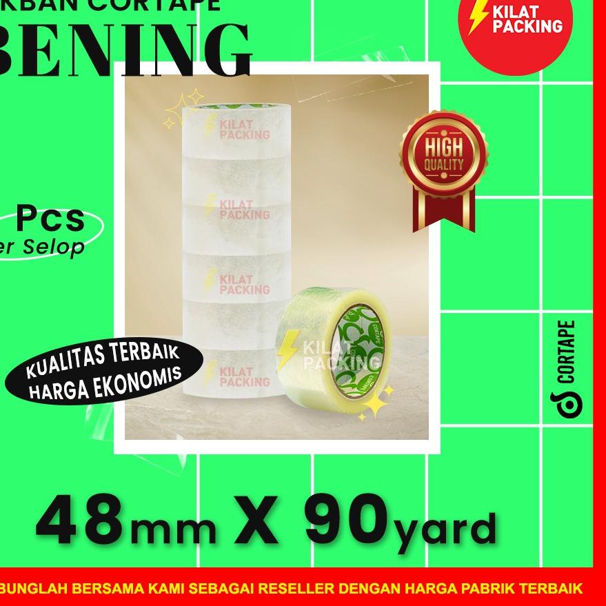 

Baru Lakban Cortape BENING 48 mm x 90 yard Per Selop,.