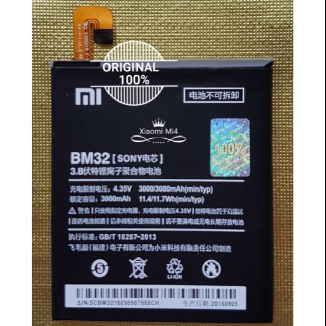 Baterai Battery Batre Redmi Mi4 BM32 Mi 4 Original 100%