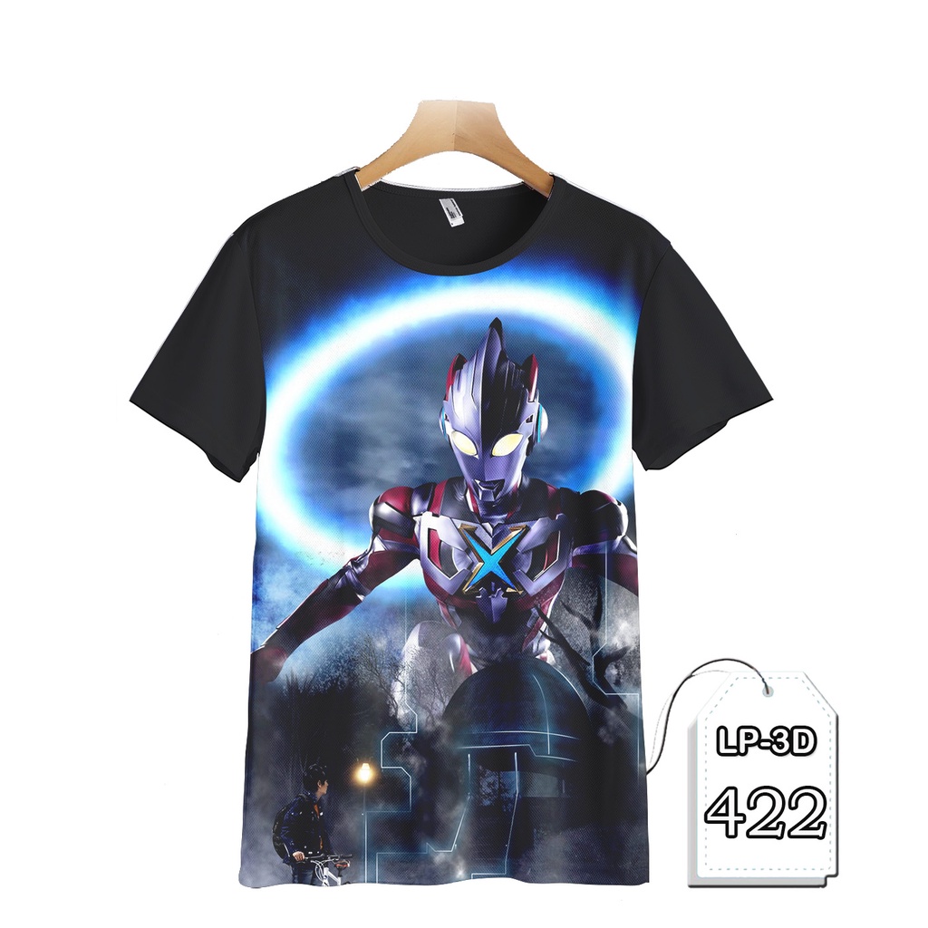 KAOS ULTRAMAN X FULL PRINTING KAOS T-SHIRT GAMBAR ULTRAMAN 3D Premium #LP3D-422
