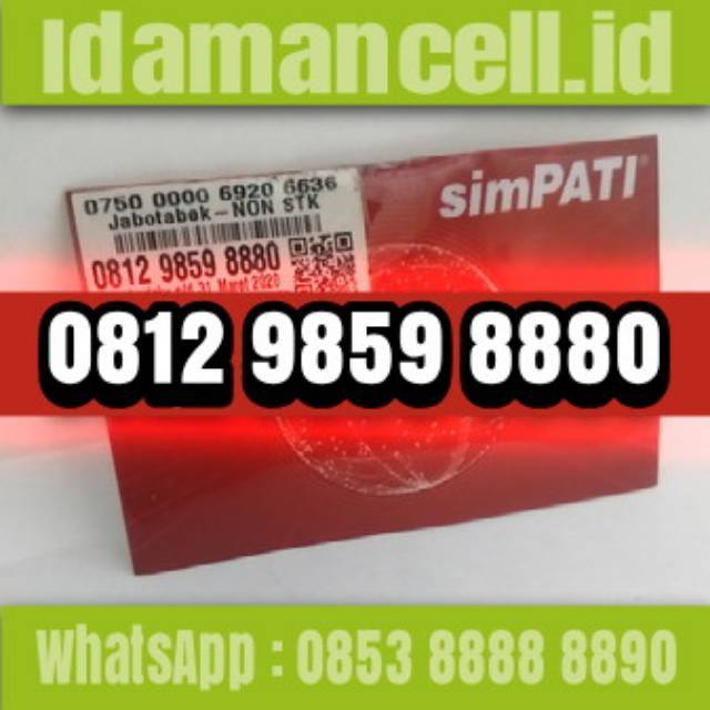 Nomor cantik Simpati As telkomsel tripel 888 0 bukan triple 999 777