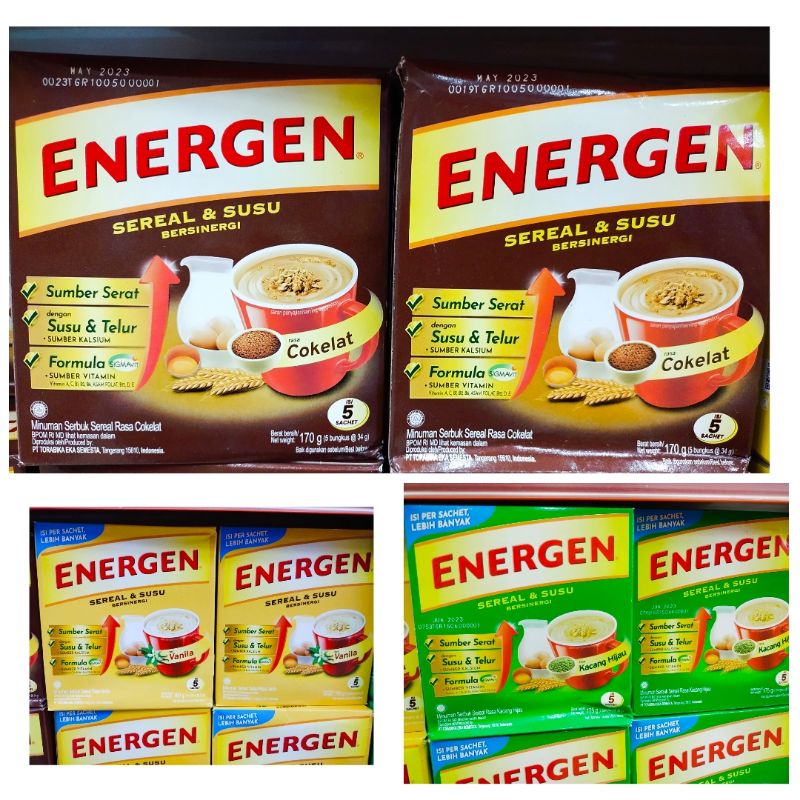 

Energen Sereal dan Susu Bersinergi 5 Sachet