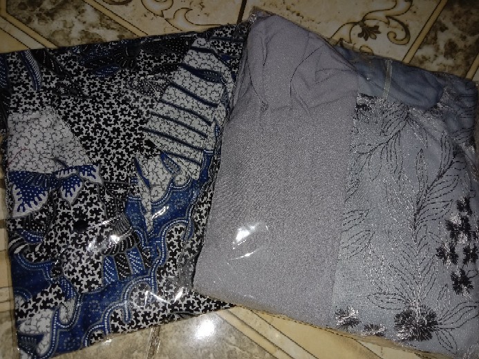 Kebaya Batik Couple Brokat Gamis Batik Wanita Batik Pria Lengan Panjang Batik Premium Couple Yulia