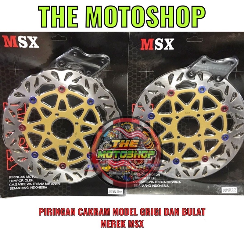 Piringan Cakram Depan Lebar 300MM Plus Breket Motor JUPITER Z / VEGA R / VEGA R NEW / VEGA LAMA / JUPITER Z NEW  /VEGA ZR /  FIZR