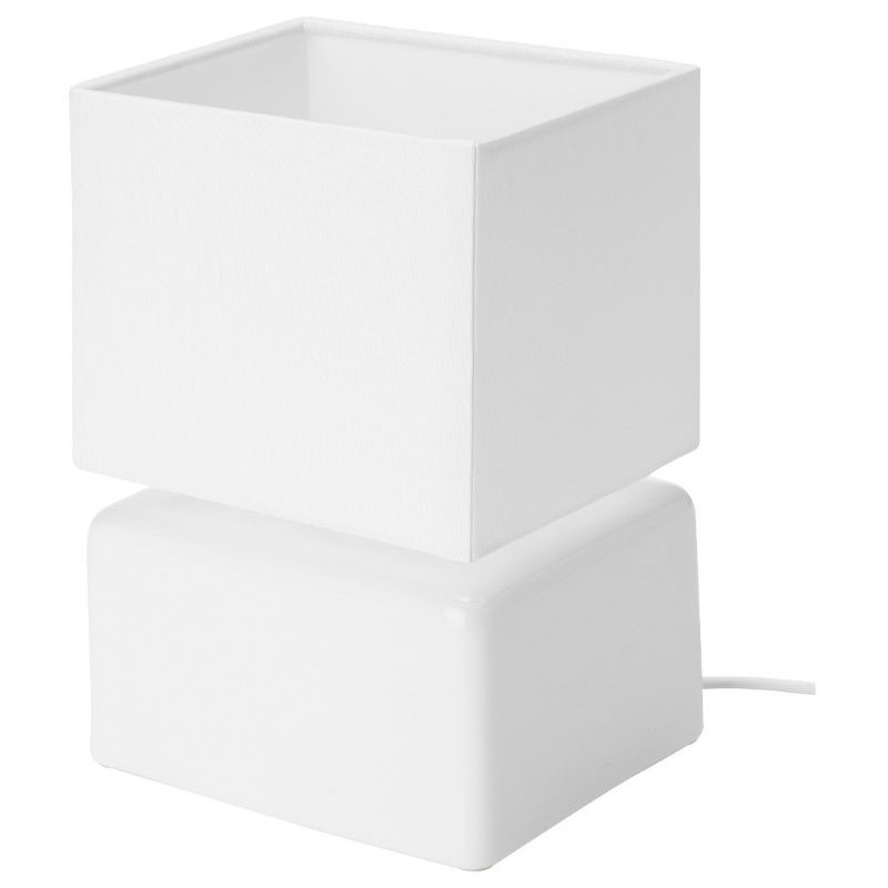 IKEA - VISSLEBOLampu meja, keramik putih/table lamp/lampu kamar/lampu tidur/lampu nakas