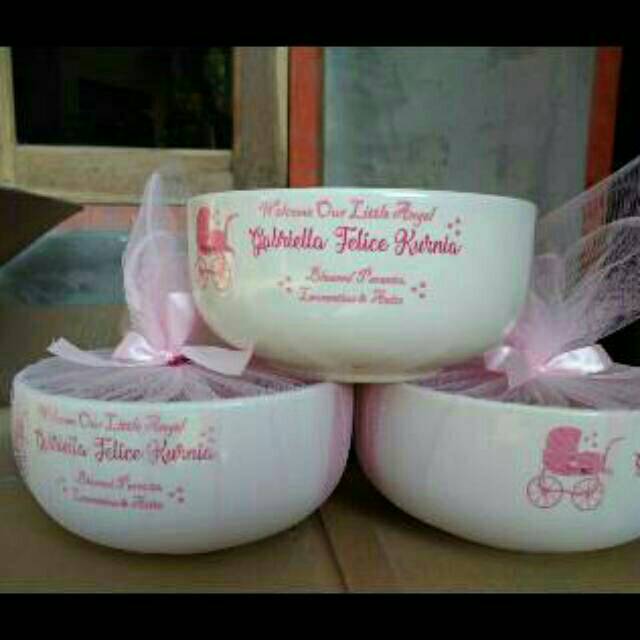 Mangkok souvenir kemas tile