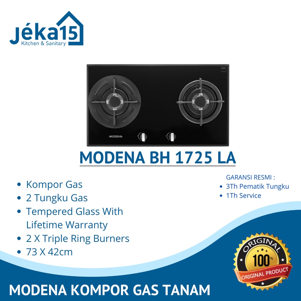 Kompor Tanam Gas MODENA BH 1725 LA