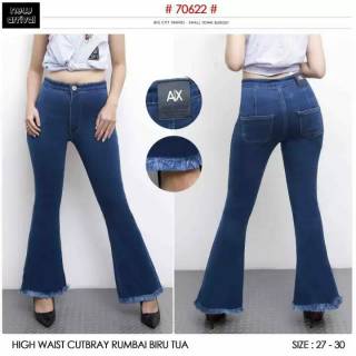  Celana  Jeans Cutbray  terbaru  size 27 30 strect COD 