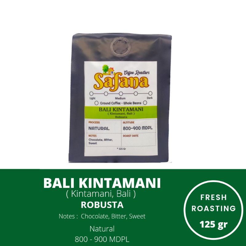 

Kopi Bali Kintamani Robusta Fresh Roasting Coffee 125gr