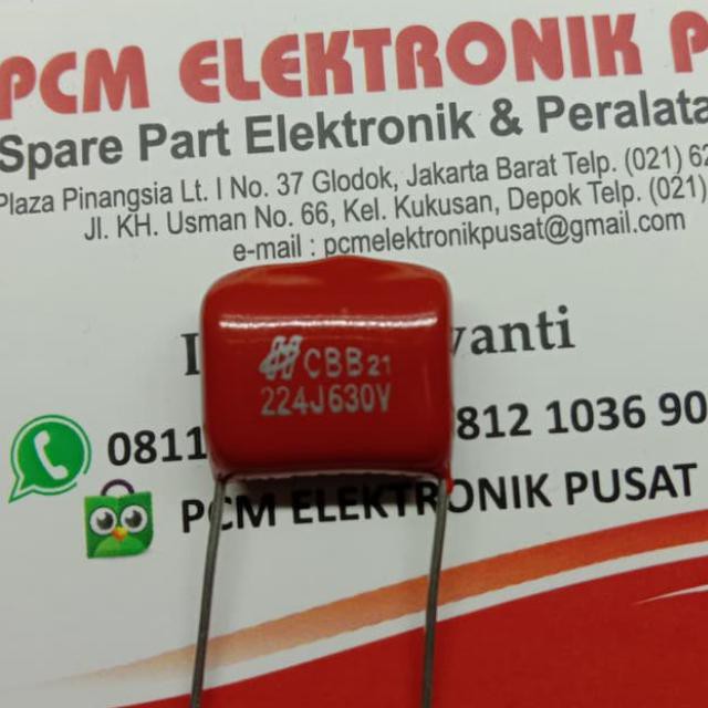 Milar 224J630V 224 630 220Nf 630Volt 224J630 220 Nf Pcmelebik54 Segera Dapatkan