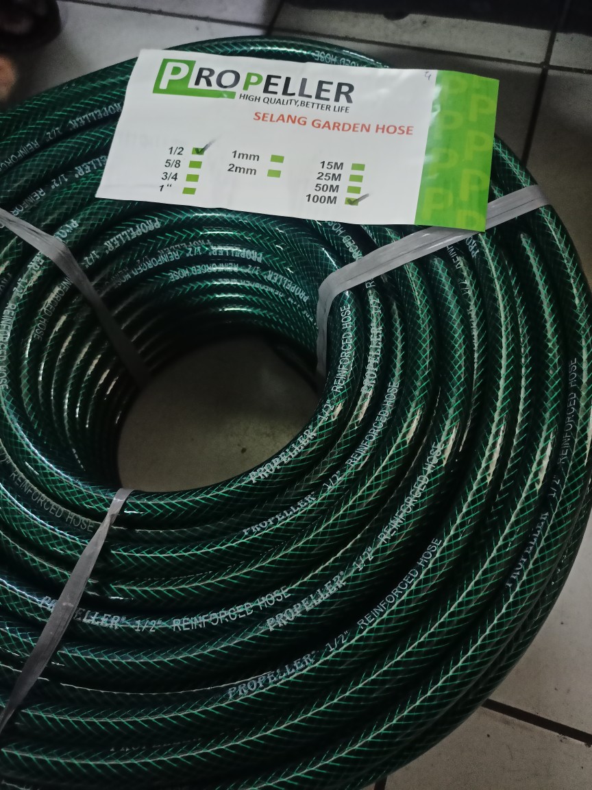Selang Air Benang Hijau 1/2 100meter Rhinoceros Selang Air Taman Selang Air Elastis