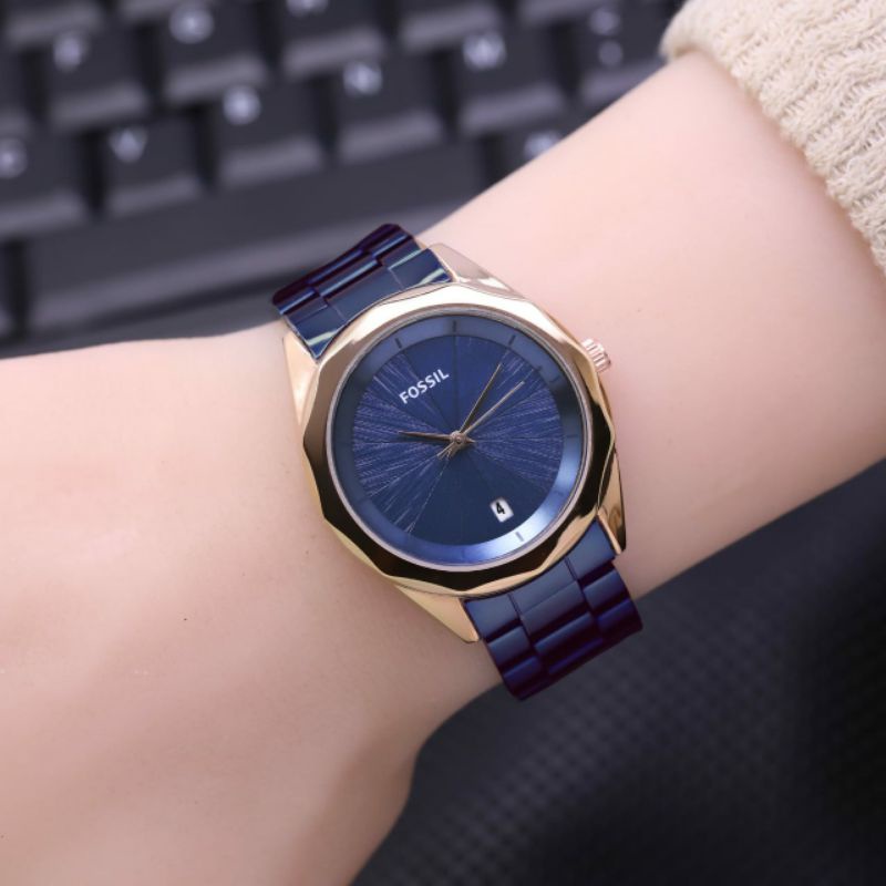 FSSIL Jam Tangan Wanita Analog Stainless Steel Strap 36mm