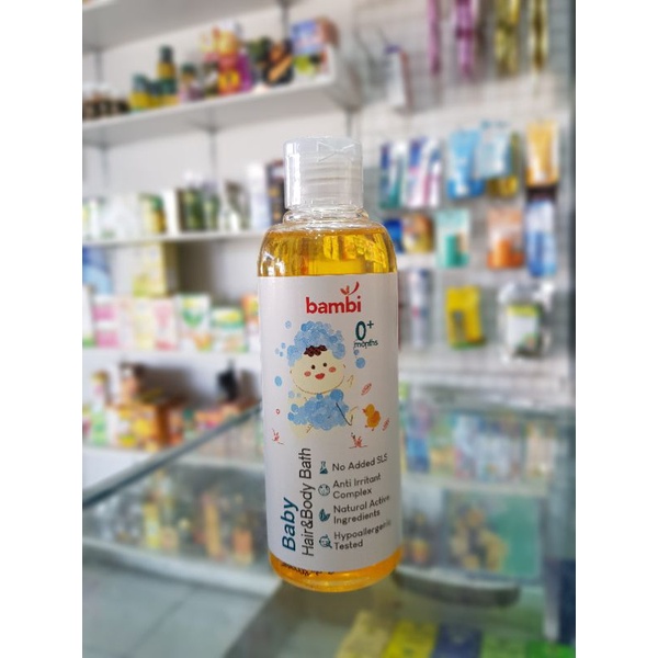 Bambi Baby Hair&amp;Body Bath 200 ml / Shampoo &amp; Sabun Bayi / Shampoo &amp; Sabun Bambi