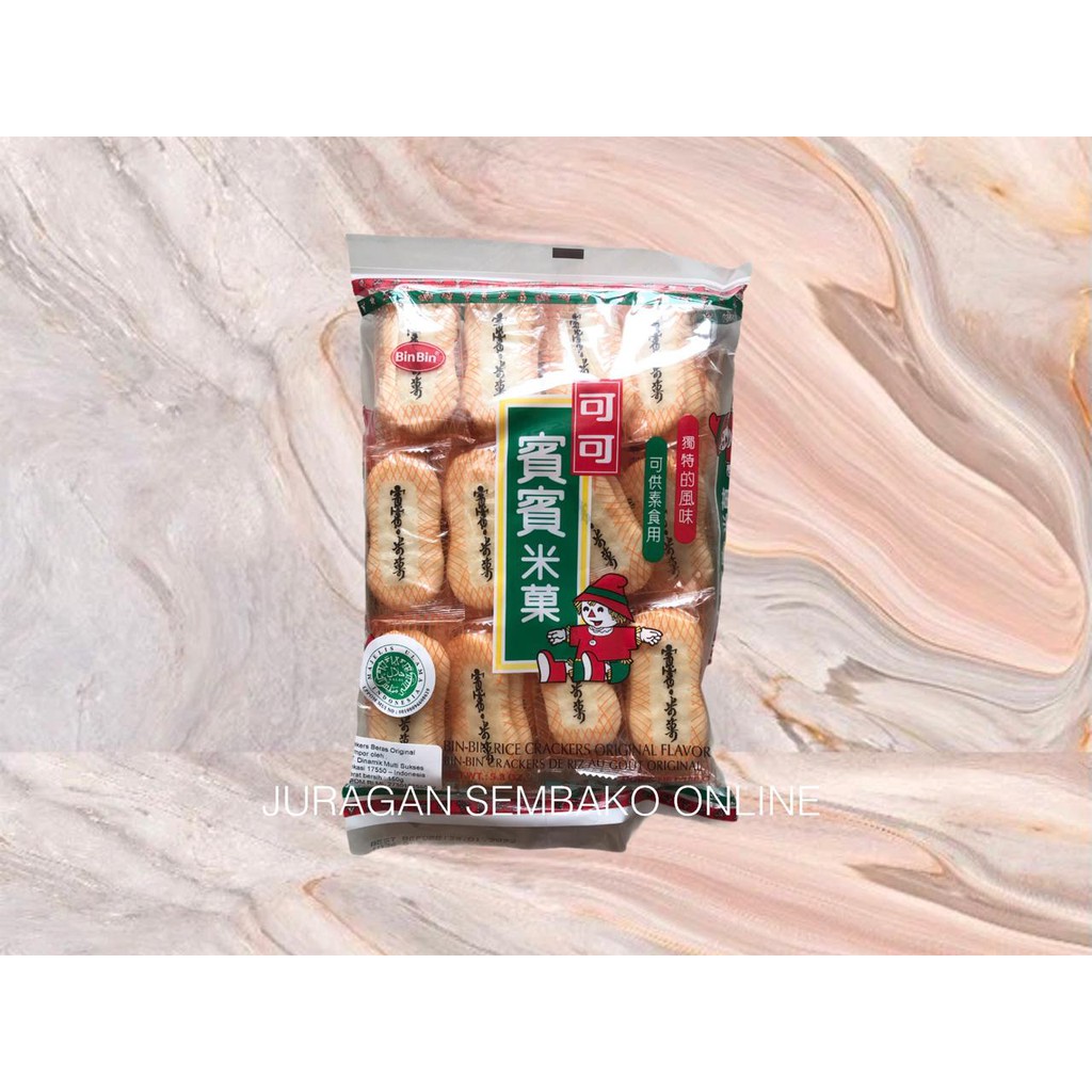 (JSO) Bin Bin Rice Crackers Original 150 gr / biskuit nasi / biscuits