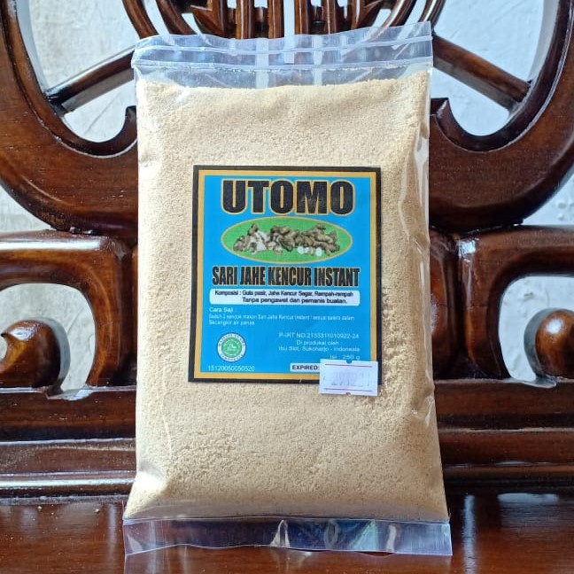 

Sari Jahe Kencur Instant Utomo Kemasan Bantal 250gr