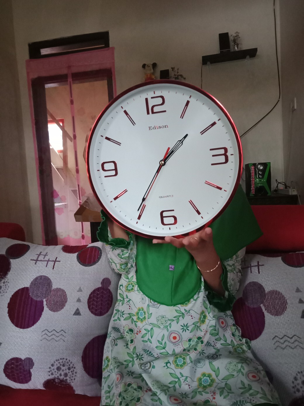 Jam Dinding Edison Edw 290 - T Bulat Minimalis Diameter 29 Cm Best Seller