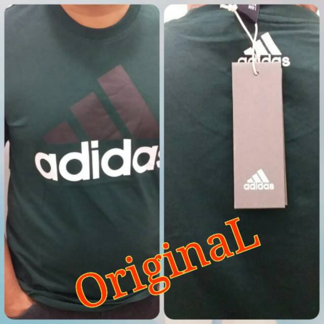 Kaos t-shirt baju polo shirt santai casual gaul merk adidas original