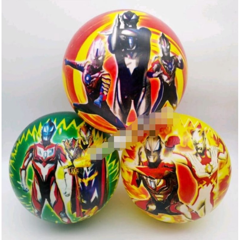 Mainan bola karet / (SNI) bola karet karakter Ultraman