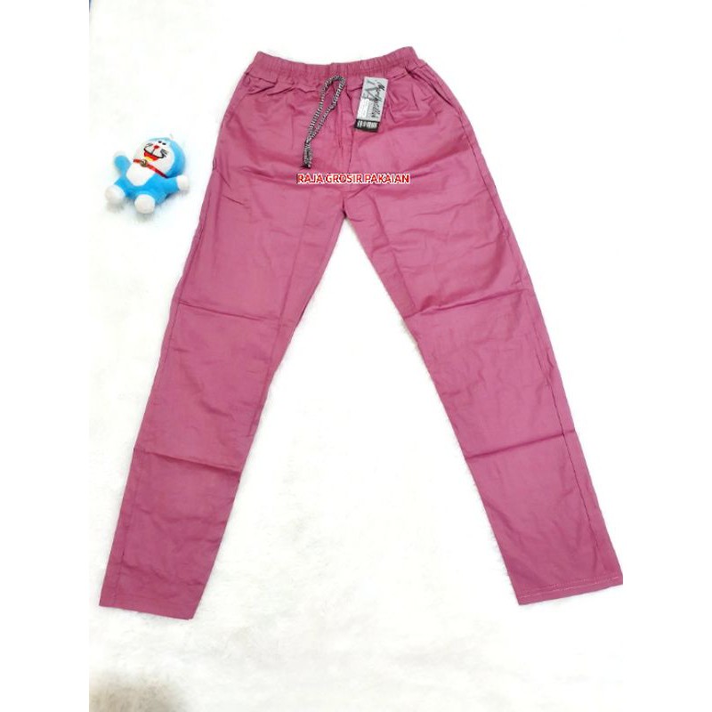 CELANA BAGGY PANTS KATUN STRETCH UKURAN ANAK DAN DEWASA / BISA CEWEK DAN COWOK