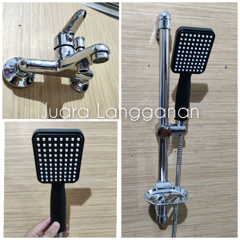 Tiang Shower Minimalist. Tiang shower panas dingin. kran Shower Tiang. Paket Shower Tiang panas ding