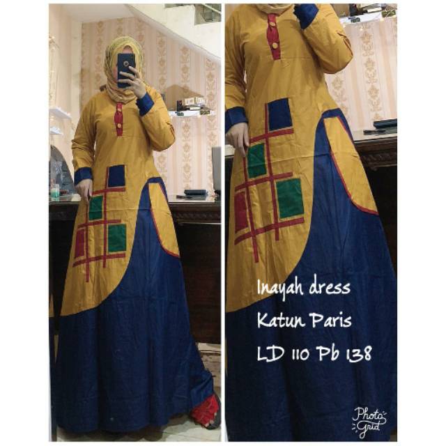 Gamis inayah / gamis katun / gamis denis / tuneeca / ninos