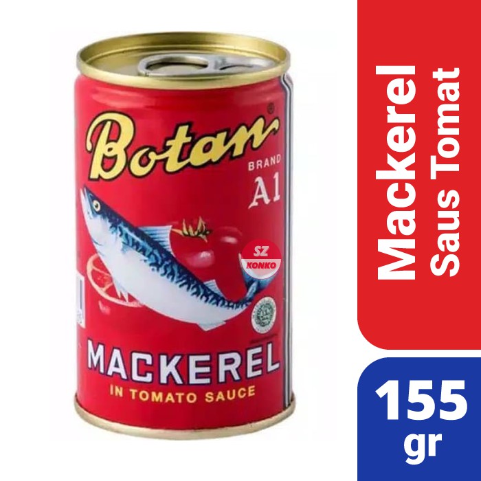 

Sarden Botan 155gr - Ikan Mackerel dalam Saus Tomat BPOM RI