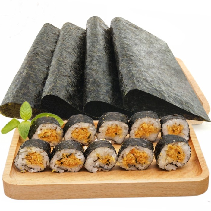 

10cscss Sushi Nori Import Halal Mui 50 Sheet | Rumput Laut Sushi | Nori Sushi Dscscv