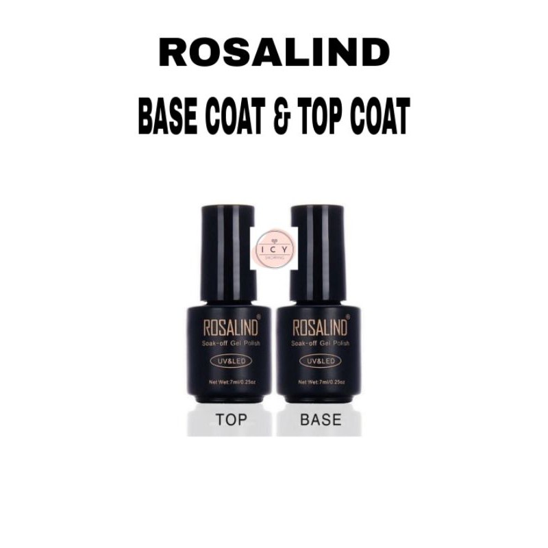 TOP COAT DAN BASE COAT ROSALIND UV KUTEK LED NAIL GEL POLISH YZ52