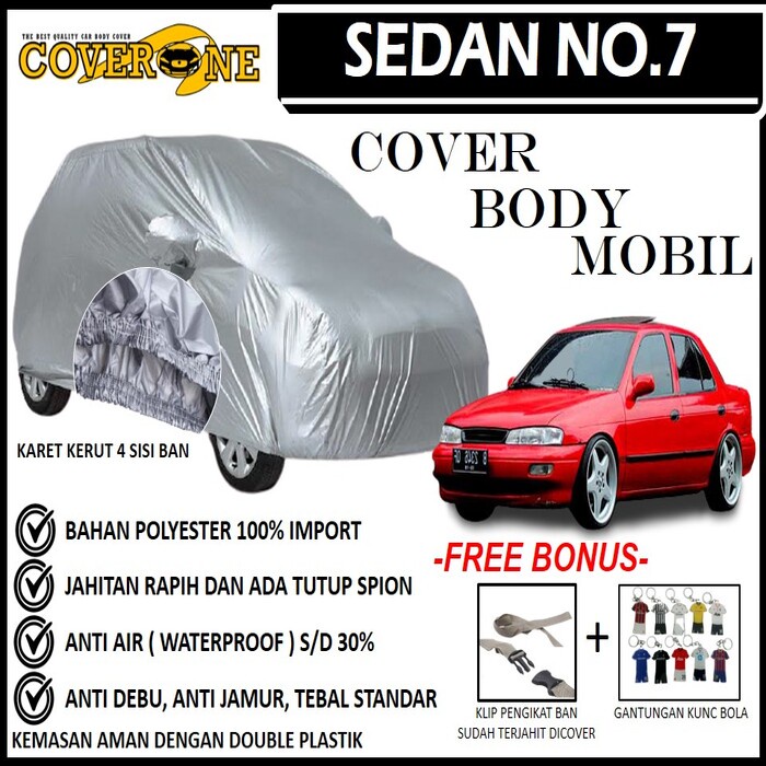 Selimut Sarung Body Cover Soluna Timor Avega / Mantel Penutup Mobil Soluna Timor Avega / Cover Mobil Outdoor Indoor / Selimut Mobil / Sarung Mobil / Cover Mobil Waterproof Anti Air Free Pengikat Ban