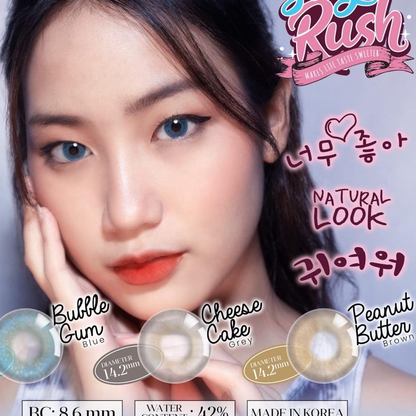 ✩ SOFTLENS SUGAR RUSH GREY MINUS -0.50 S/D -10.00 / CHEESE CAKE GREY ☆