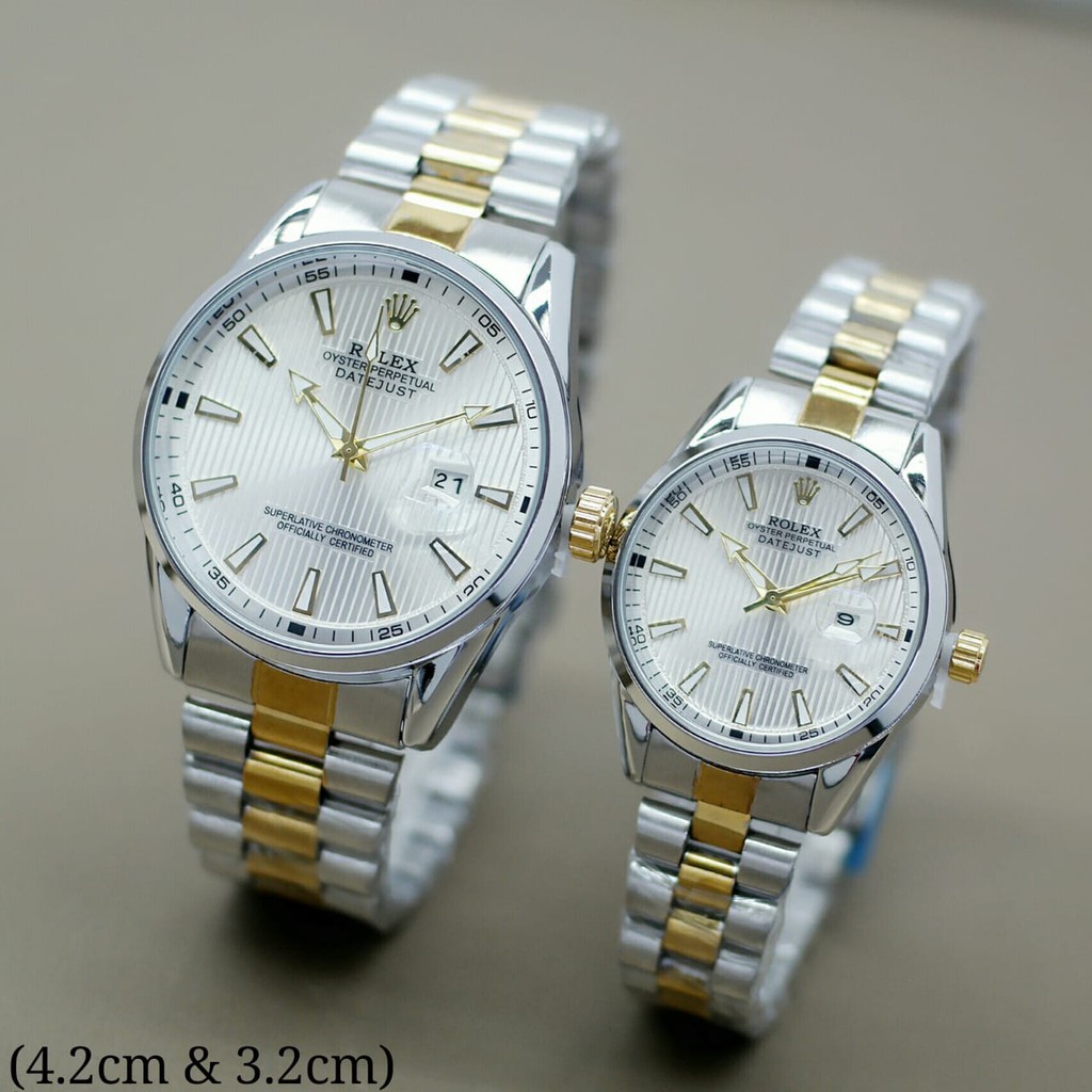 JAM TANGAN COUPLE ROLEX RANTAI