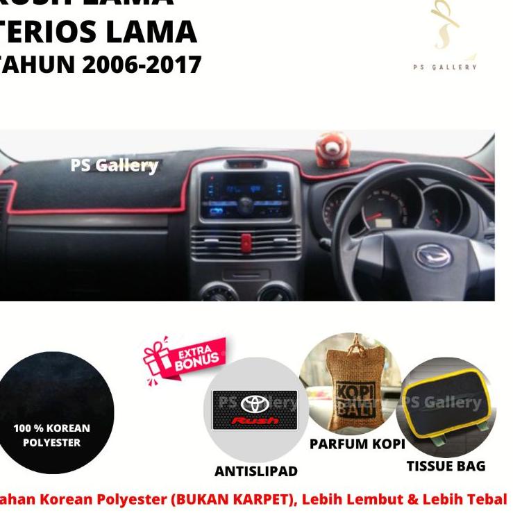 (SALE) Aksesoris Premium Alas Cover Dashboard Mobil Rush / Terios Lama