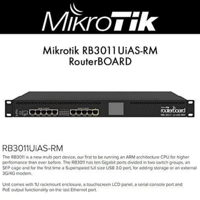 Mikrotik RB3011UiAS-Rm mikrotik Routerboard RB3011uias Rm