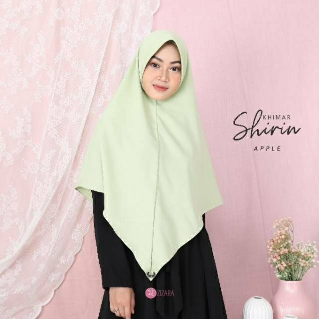 ZIZARA KHIMAR SHIRIN PAD L MURAH INSTAN DAILY Bahan mosscrepe