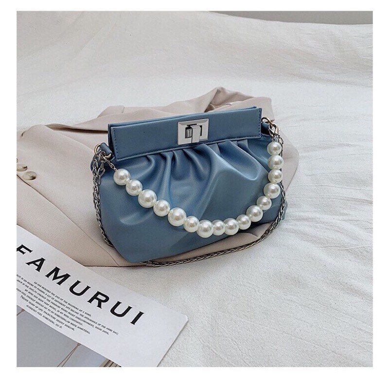 Tas slempang korea terbaru Shoulder bag wanita kekinian tas mutiara