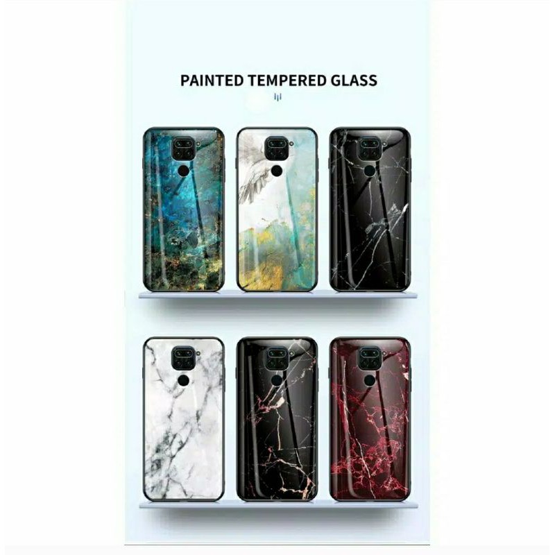 CASE Xiaomi Redmi Note 9 Tempered Glass Soft Silicone Frame Hard