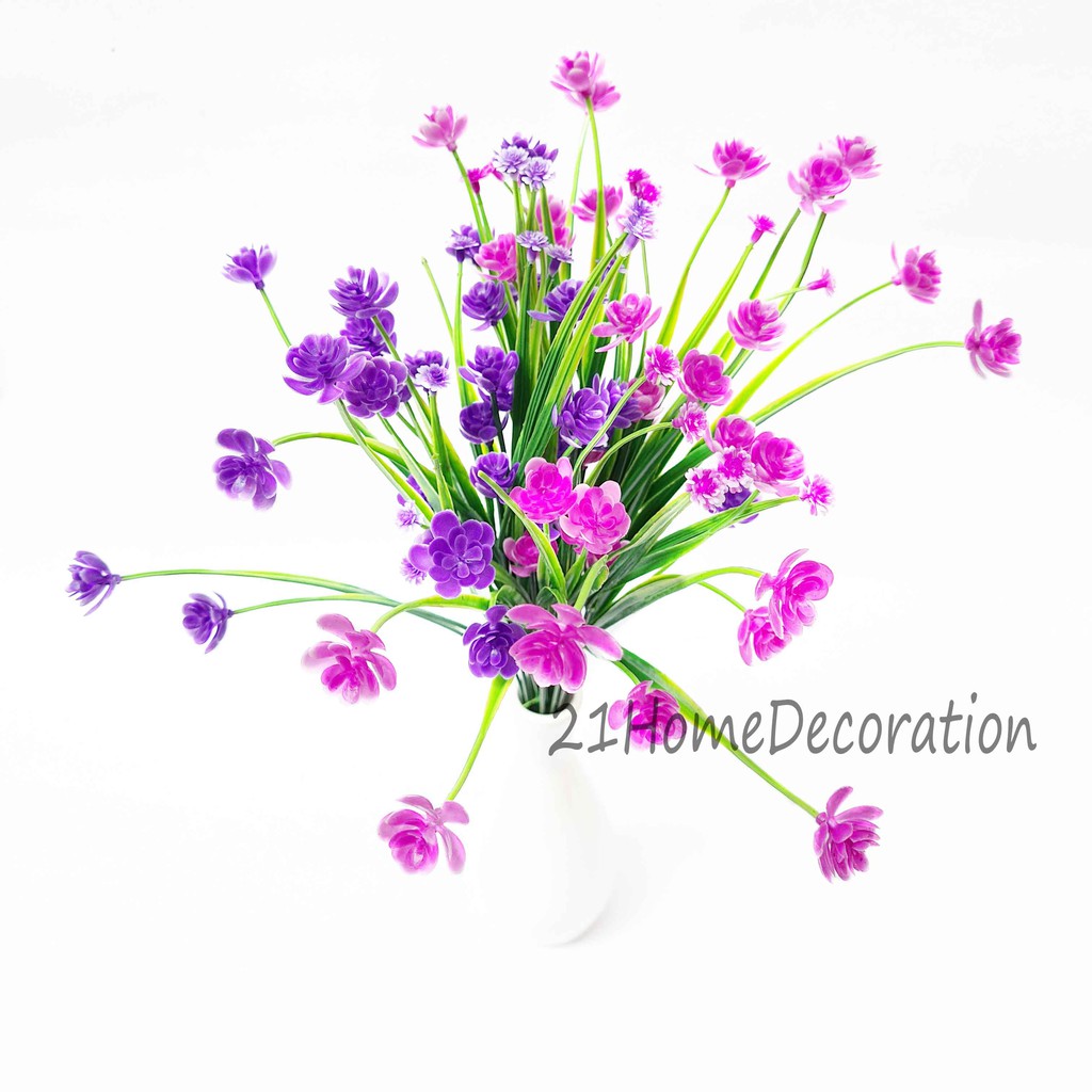 AF47 Bunga Lotus Artificial Flower Backdrop Shabbychic Decoration