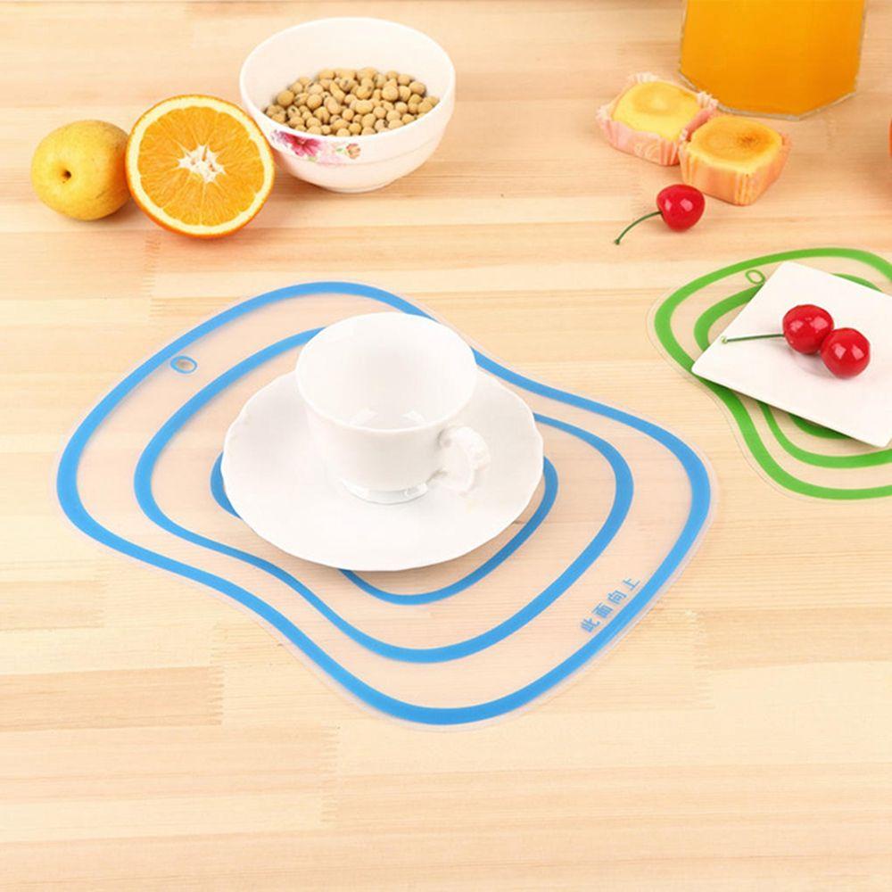 Quinton Talenan Transparan Anti Bakteri Dapat Digantung Non-slip Sayur Daging Frosted Cutting Plate