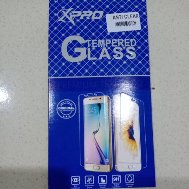 Tempered glass andromax e2 plus