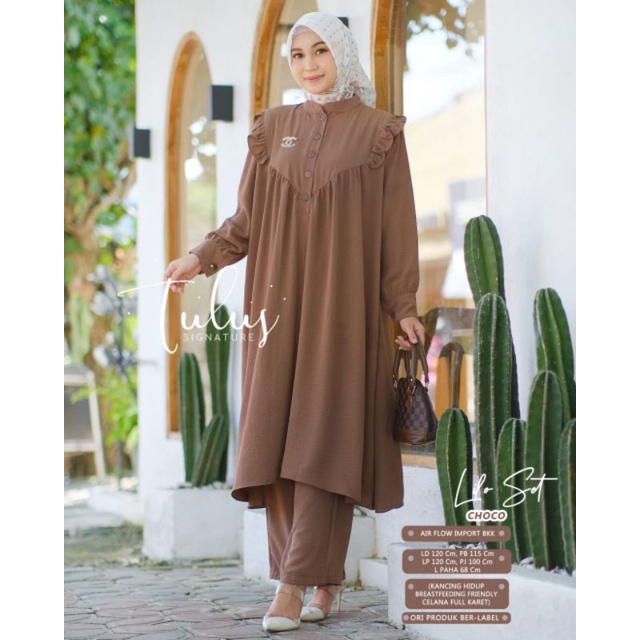 LILO SET BY TULUS SIGNATURE (SET MUSLIMAH) Setelan wanita polos premium rekomended