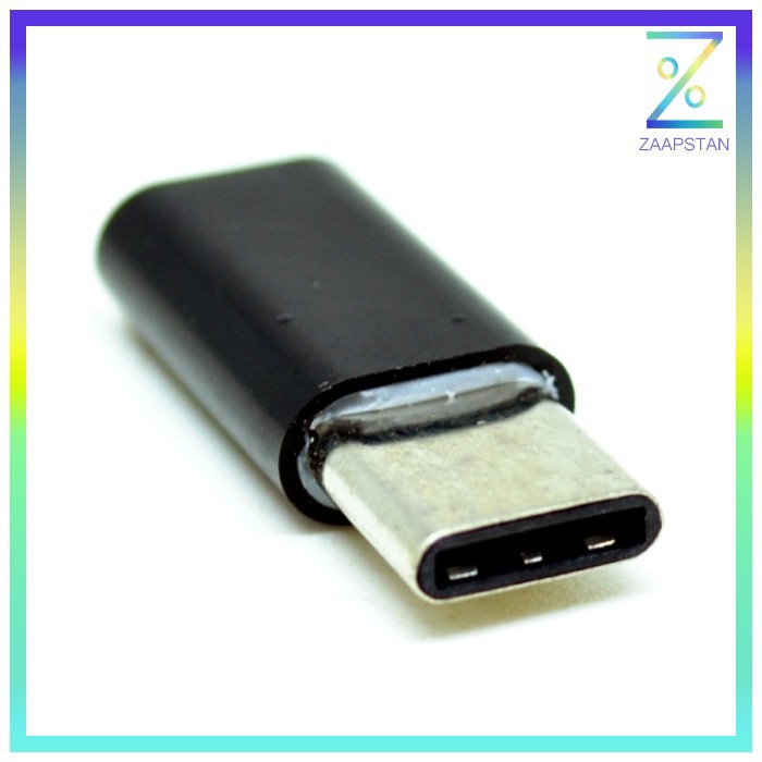 Taffware Plastic Fitting Micro USB to USB 3.1 Type C Adapter Converter