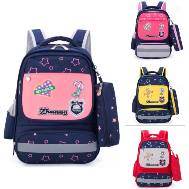 New Backpack Anak For Kids 2020 ZHUYANG LOVE HORSEA Free Kotak pensil / ransel anak Paud TK SD murah