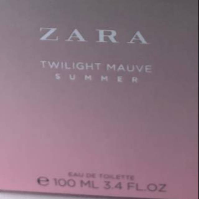 zara twilight mauve summer edt 100ml...100%original store👍